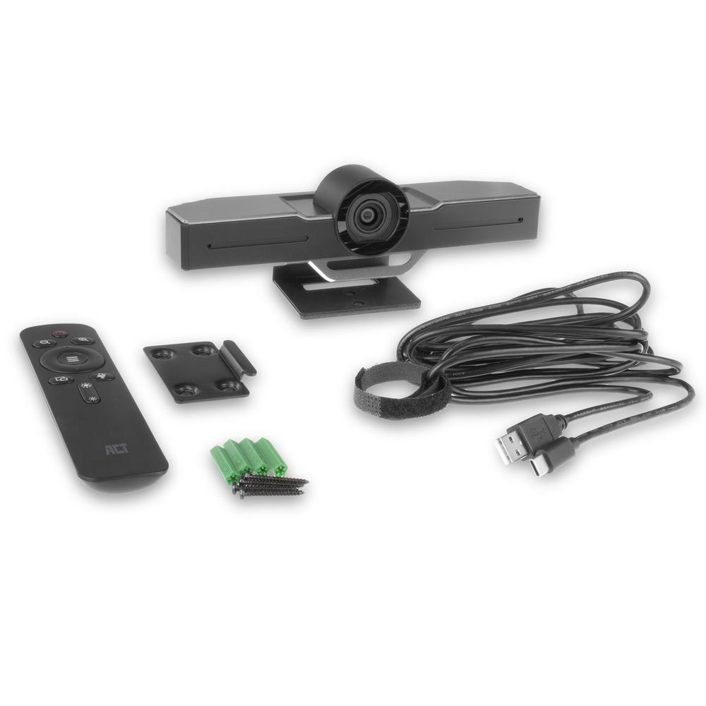 ACT AC7990 Full HD Conferentiecamera | 105° Kijkhoek | 2 Microfoons | USB | EPTZ 4 ACT AC7990 Full HD Conferentiecamera | 105° Kijkhoek | 2 Microfoons | USB | EPTZ - Afbeelding 4