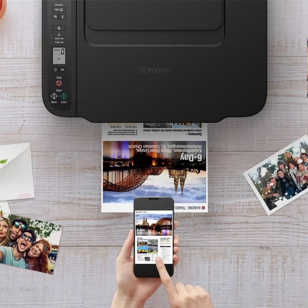 Canon PIXMA TS3550i | All-in-One Inkjetprinter | 4800 x 1200 DPI | Wi-Fi | Kleur | Scannen en Kopiëren | Zwart 7 Canon PIXMA TS3550i | All-in-One Inkjetprinter | 4800 x 1200 DPI | Wi-Fi | Kleur | Scannen en Kopiëren | Zwart - Afbeelding 7
