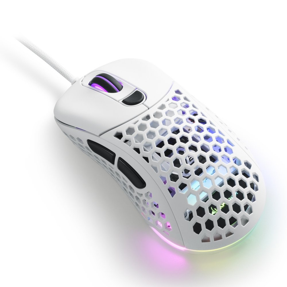 Sharkoon Light² 200 | Bekabelde Gaming Muis | Links- en Rechtshandig | USB-A | 16000 DPI | Wit 2 Sharkoon Light² 200 | Bekabelde Gaming Muis | Links- en Rechtshandig | USB-A | 16000 DPI | Wit - Afbeelding 2