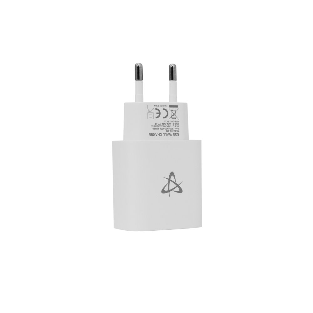 SBOX Oplader HC-693 SB | 15W | USB-A & USB-C (2 Poorten) | Wit 1 SBOX Oplader HC-693 SB | 15W | USB-A & USB-C (2 Poorten) | Wit