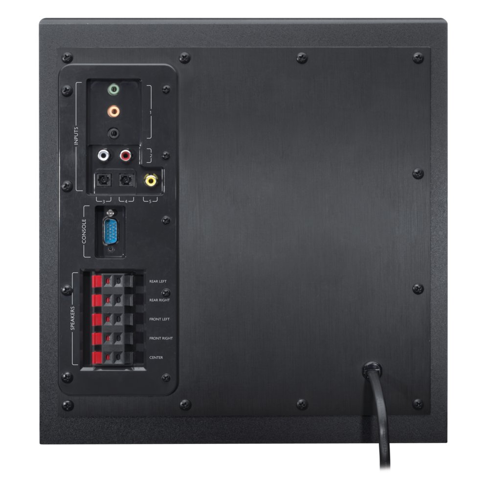 Logitech Z906 | 5.1 Surround Sound Speakerset | THX Gecertificeerd | 500W RMS | Digitale Decodering (Dolby Digital & DTS) 12 Logitech Z906 | 5.1 Surround Sound Speakerset | THX Gecertificeerd | 500W RMS | Digitale Decodering (Dolby Digital & DTS) - Afbeelding 12