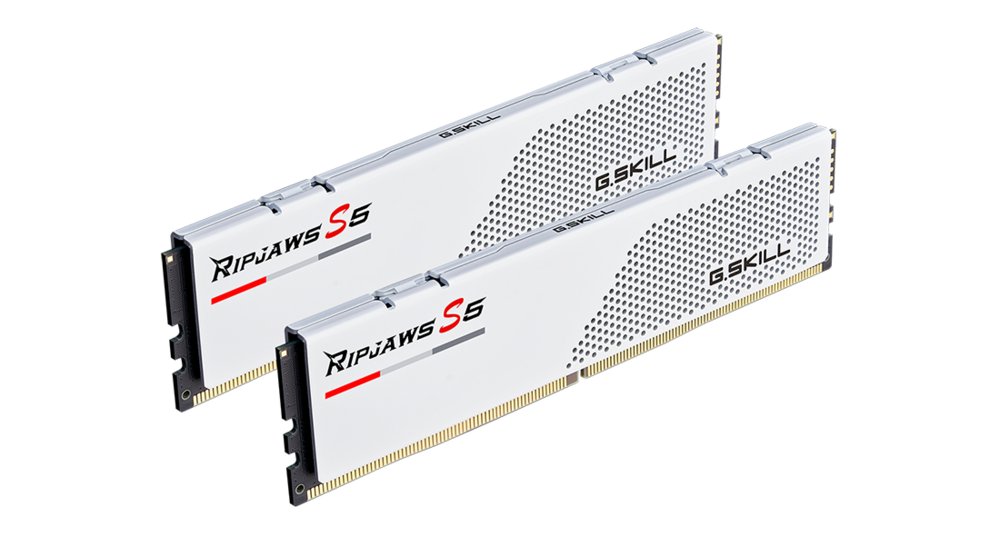 G.Skill Ripjaws S5 Wit | 32GB 2x16GB DDR5 | 5200MHz | DIMM | CL36 | Geheugenmodule | RAM 2 G.Skill Ripjaws S5 Wit | 32GB 2x16GB DDR5 | 5200MHz | DIMM | CL36 | Geheugenmodule | RAM - Afbeelding 2