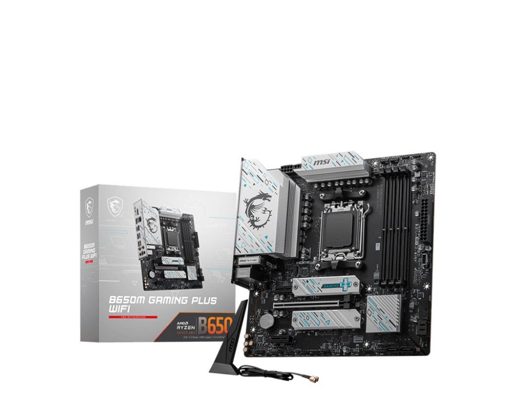 MSI B650M GAMING PLUS WIFI | Socket AM5 | AMD B650 | 4xDDR5 | Micro-ATX | Moederbord 1 MSI B650M GAMING PLUS WIFI | Socket AM5 | AMD B650 | 4xDDR5 | Micro-ATX | Moederbord