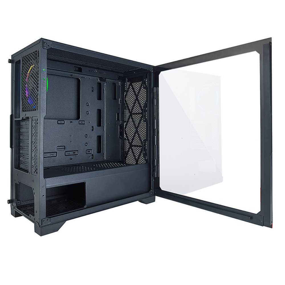 Azza Hive 450 RGB | Midi Tower Case | Zwart 6 Azza Hive 450 RGB | Midi Tower Case | Zwart - Afbeelding 6