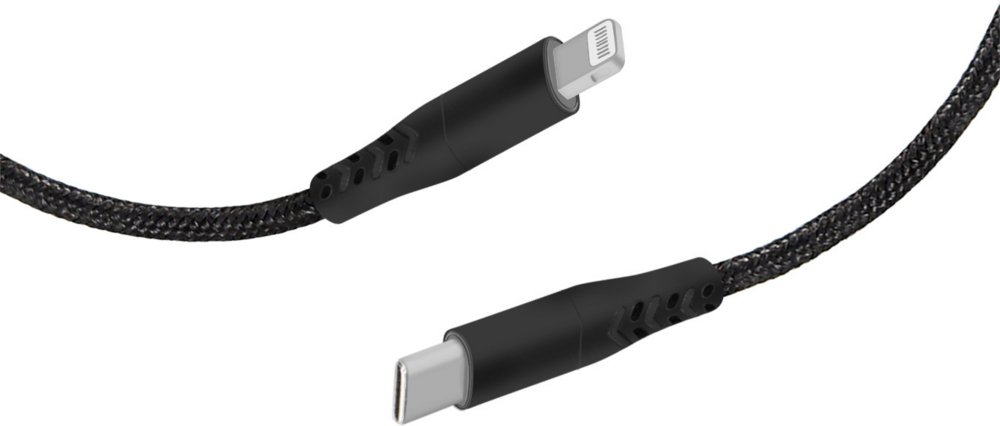 Mobiparts Rugged kabel | USB-C naar Lightning | 1 m | Zwart | MP-113062 1 Mobiparts Rugged kabel | USB-C naar Lightning | 1 m | Zwart | MP-113062