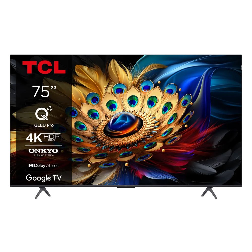 TCL 75C69B 75" | Ultra HD 4K QLED Smart TV | Google TV + Wifi | Dolby Vision | Quantum Dot voor Realistische Kleuren | 60Hz 1 TCL 75C69B 75" | Ultra HD 4K QLED Smart TV | Google TV + Wifi | Dolby Vision | Quantum Dot voor Realistische Kleuren | 60Hz