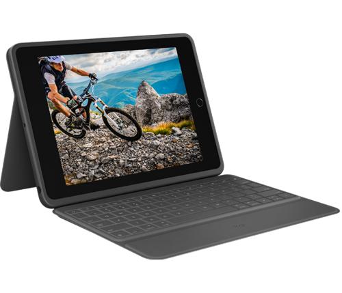 Logitech Rugged Folio | Grafiet | Smart Connector | QWERTZ Toetsenbord | Duits | Beschermhoes voor iPad 2 Logitech Rugged Folio | Grafiet | Smart Connector | QWERTZ Toetsenbord | Duits | Beschermhoes voor iPad - Afbeelding 2