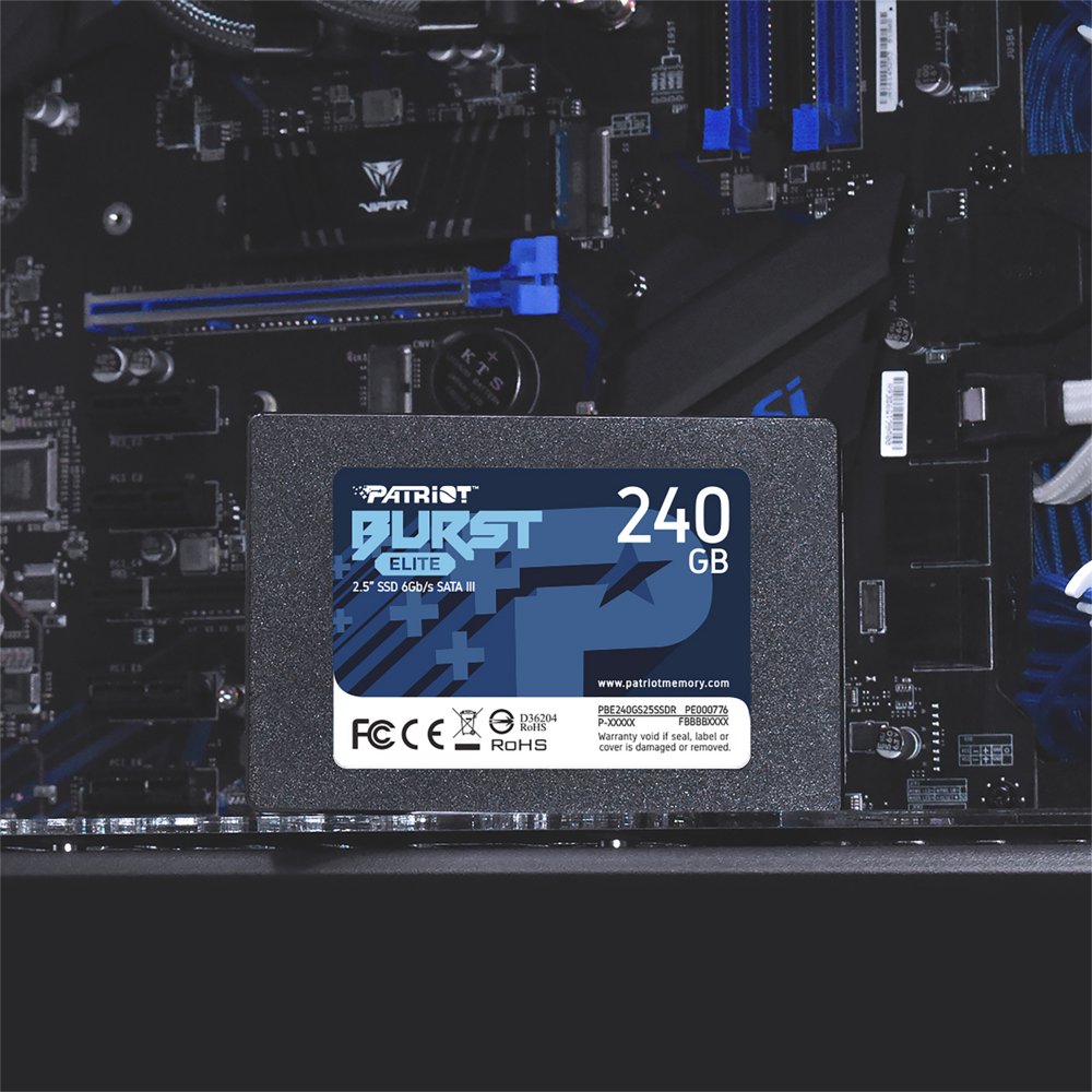 Patriot Burst Elite | 240GB SATA SSD | 2.5 inch | SATA III 5 Patriot Burst Elite | 240GB SATA SSD | 2.5 inch | SATA III - Afbeelding 5
