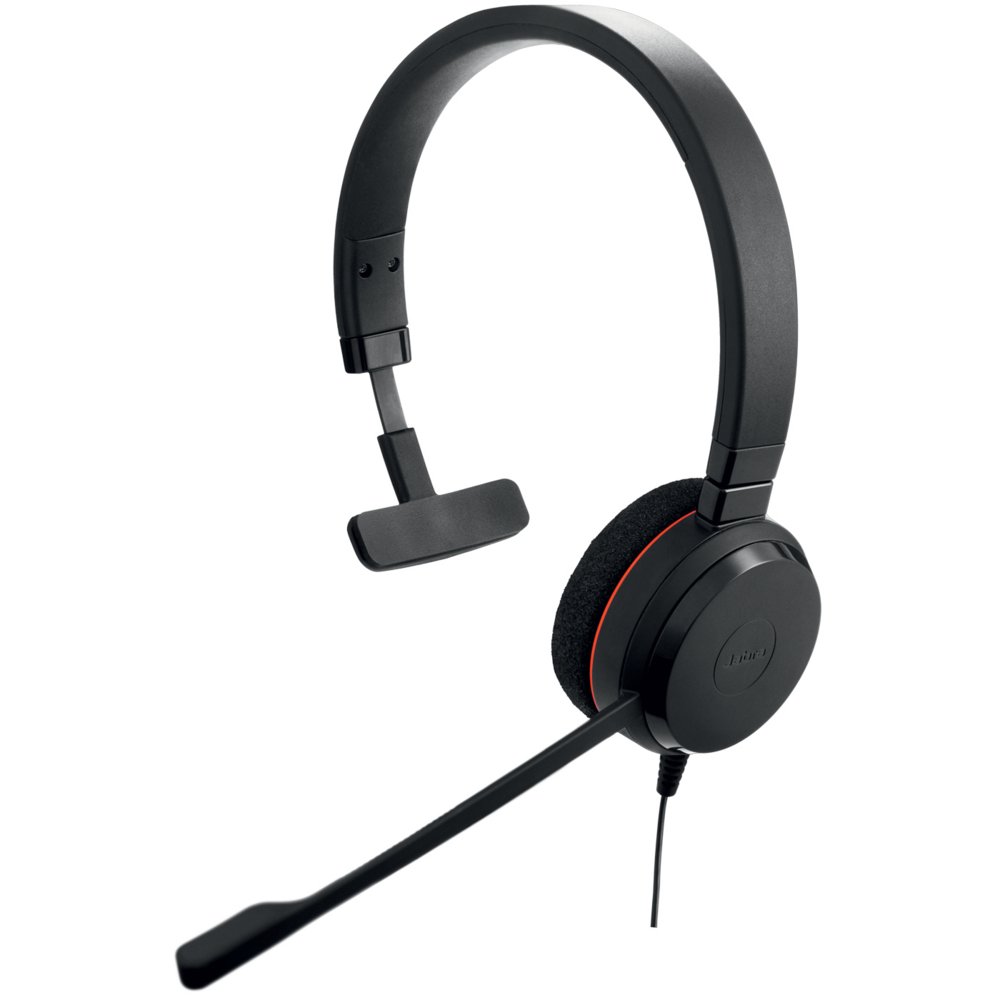 Jabra Evolve 20 UC | Bedrade On-ear Mono Headset | USB-A | Zwart 1 Jabra Evolve 20 UC | Bedrade On-ear Mono Headset | USB-A | Zwart