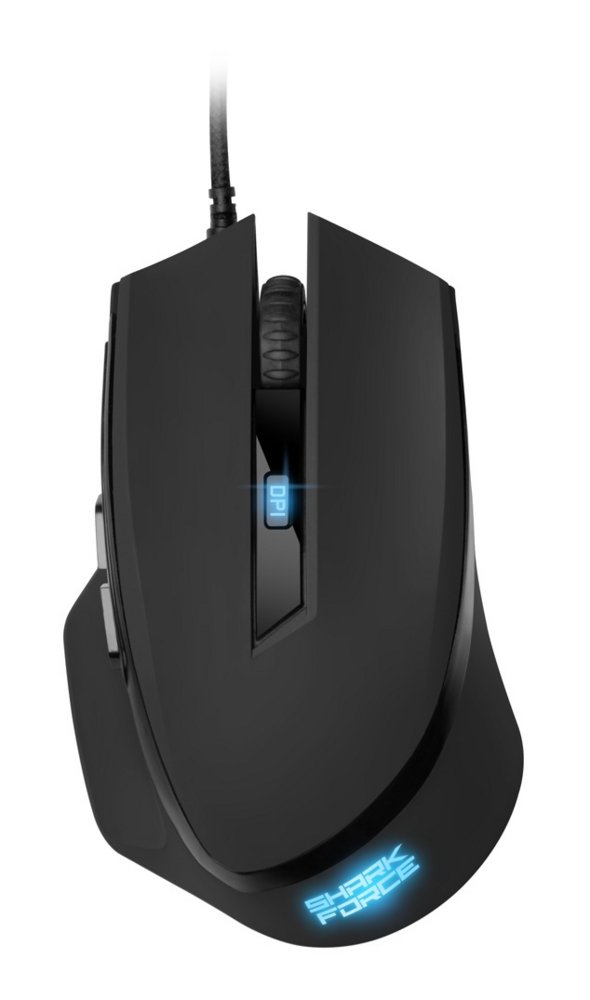 Sharkoon SHARK Force II | Bekabelde Gaming Muis | Rechtshandig | USB-A | 4200 DPI | Zwart 1 Sharkoon SHARK Force II | Bekabelde Gaming Muis | Rechtshandig | USB-A | 4200 DPI | Zwart