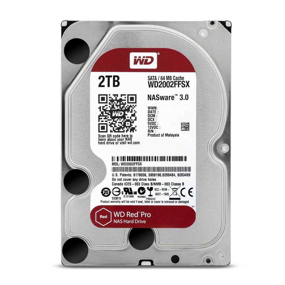Western Digital Red Pro NAS HDD 3.5" | 2TB SATA III | 7200RPM 3 Western Digital Red Pro NAS HDD 3.5" | 2TB SATA III | 7200RPM - Afbeelding 3