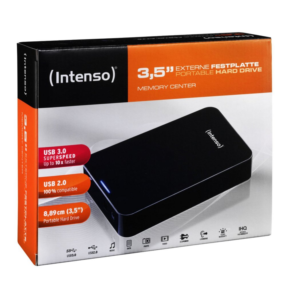 Intenso Memory Center 4TB | 3.5" Externe Harde Schijf | USB | Zwart 3 Intenso Memory Center 4TB | 3.5" Externe Harde Schijf | USB | Zwart - Afbeelding 3