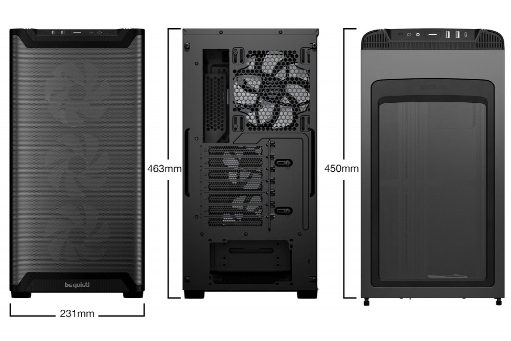 be quiet! PURE BASE 501 LX RGB | Midi Tower Case | Zwart 2 be quiet! PURE BASE 501 LX RGB | Midi Tower Case | Zwart - Afbeelding 2