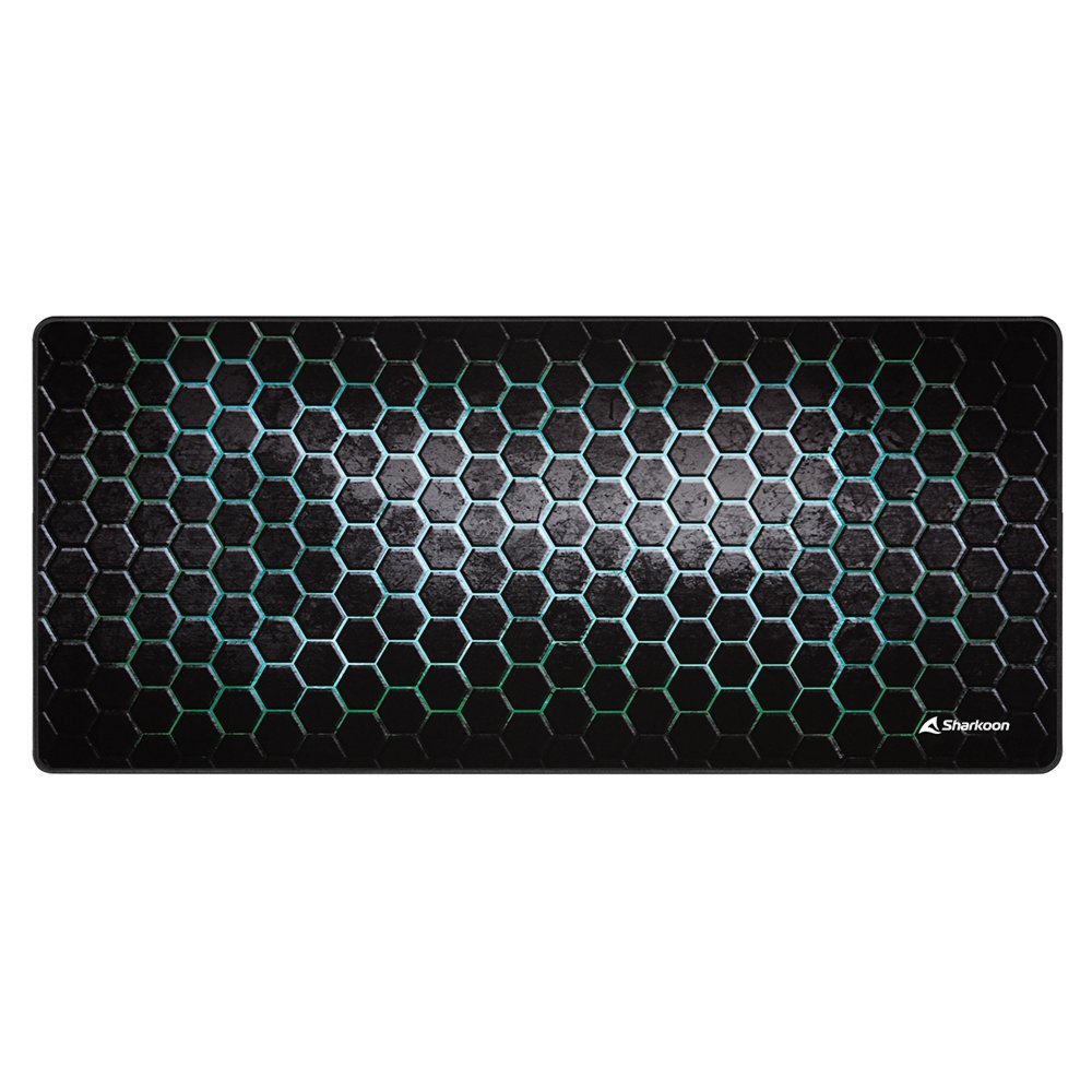 Sharkoon SKILLER SGP30 | Gaming-muismat | XXL-formaat (900 x 400 mm) | Waterafstotend textiel | Antislip rubberen onderzijde | Zwart/Groen 1 Sharkoon SKILLER SGP30 | Gaming-muismat | XXL-formaat (900 x 400 mm) | Waterafstotend textiel | Antislip rubberen onderzijde | Zwart/Groen