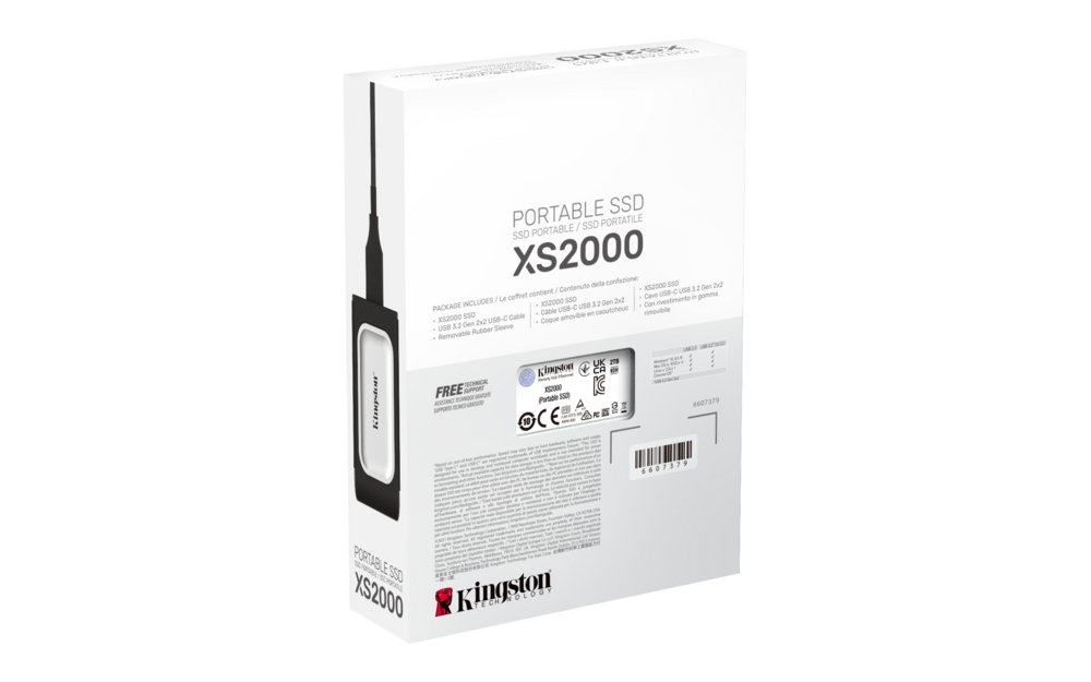 Kingston XS2000 | Externe SSD | 2000GB | USB 3.2 Gen 2x2 | Compact & Snel | Zilver/Zwart 7 Kingston XS2000 | Externe SSD | 2000GB | USB 3.2 Gen 2x2 | Compact & Snel | Zilver/Zwart - Afbeelding 7