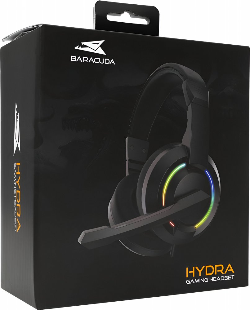 Baracuda HYDRA RGB Rainbow | Gaming Headset 3,5mm & USB | Zwart 5 Baracuda HYDRA RGB Rainbow | Gaming Headset 3,5mm & USB | Zwart - Afbeelding 5