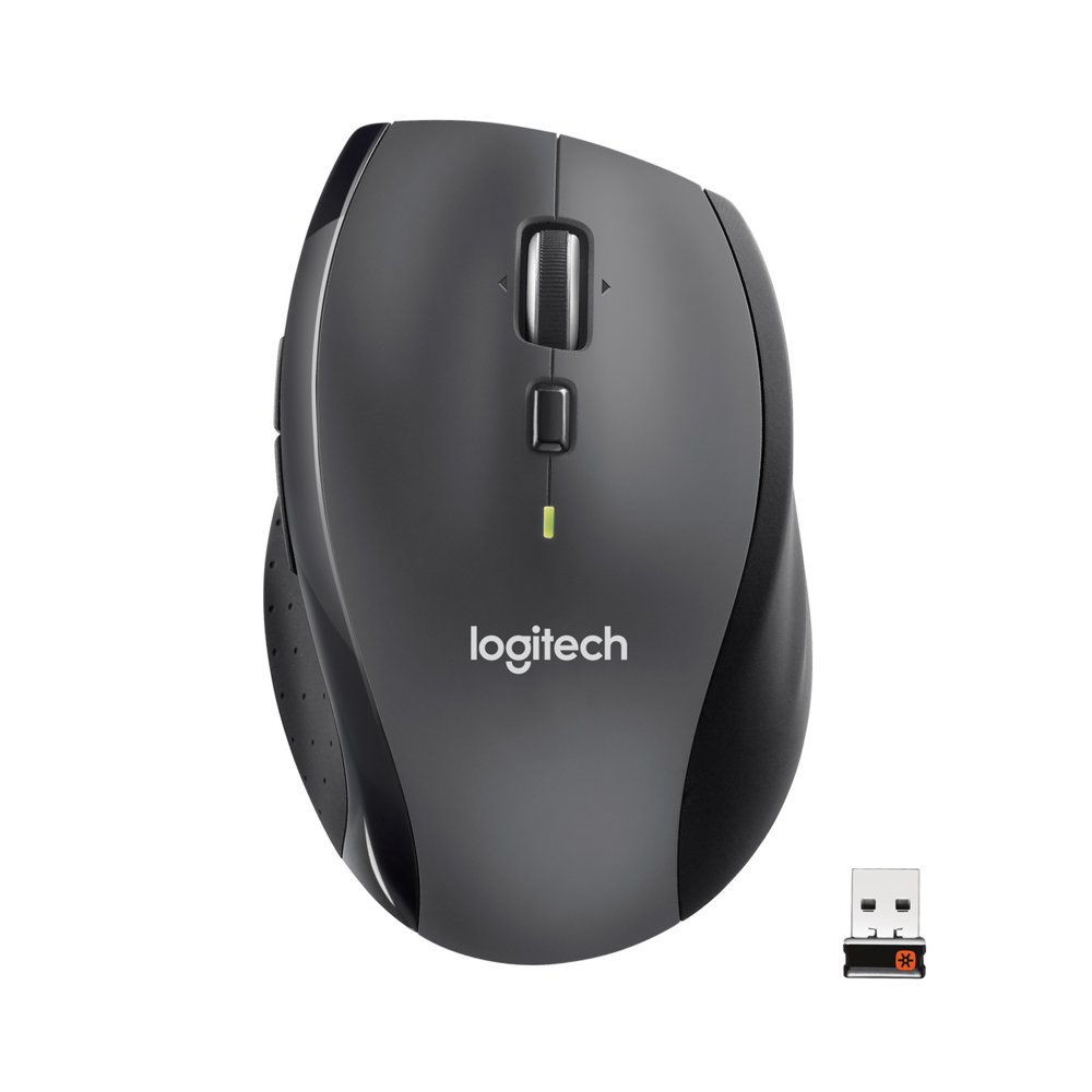 Logitech Marathon M705 | Draadloze Muis | Rechtshandig | RF | 1000 DPI | Zwart 1 Logitech Marathon M705 | Draadloze Muis | Rechtshandig | RF | 1000 DPI | Zwart