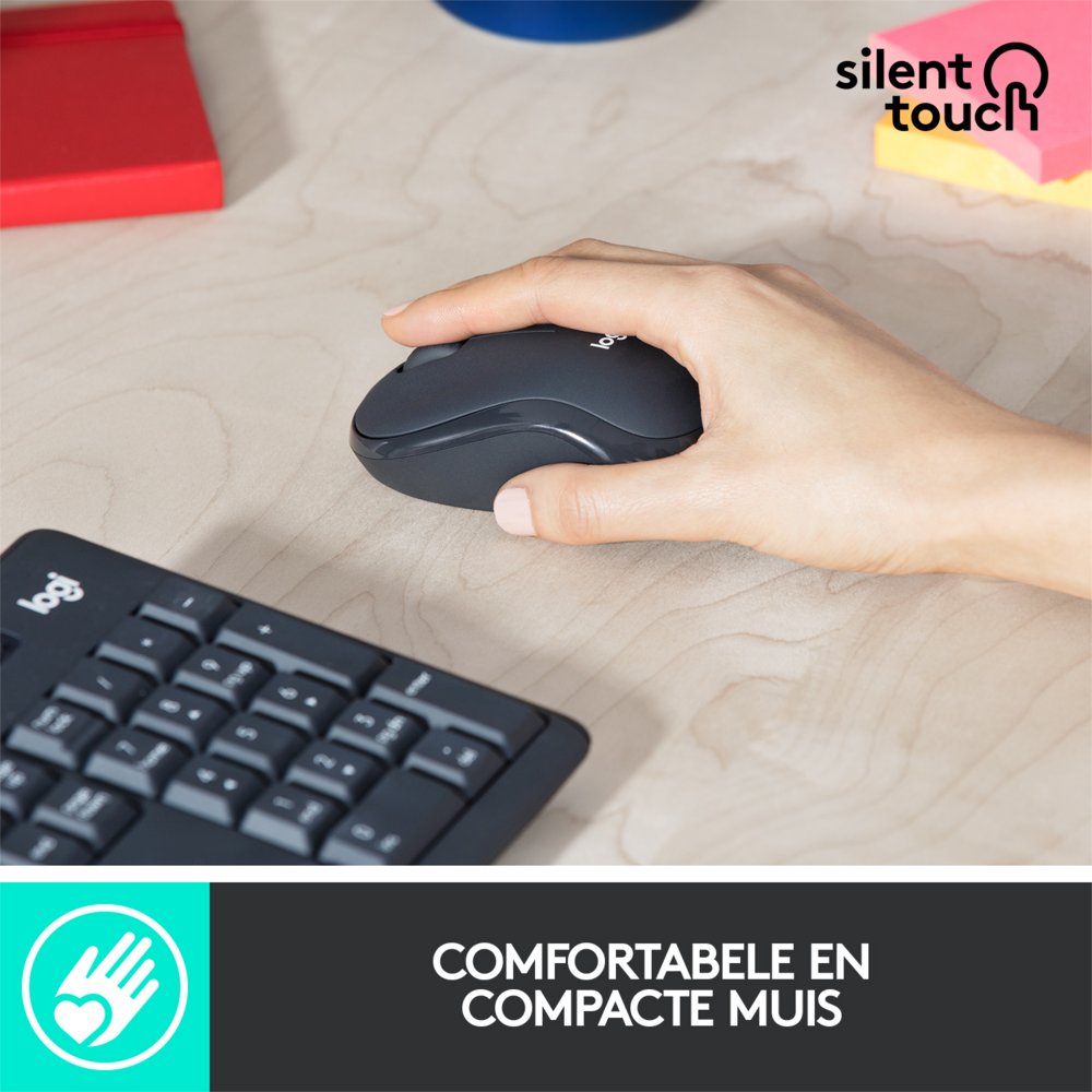 Logitech MK295 Silent | Draadloze Muis en Toetsenbordcombo | QWERTY 9 Logitech MK295 Silent | Draadloze Muis en Toetsenbordcombo | QWERTY - Afbeelding 9