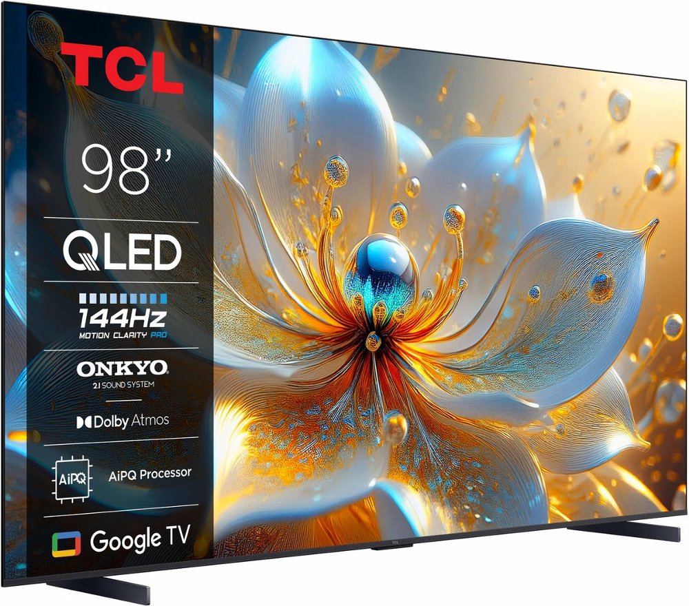 TCL 98T8C | 98” 4K QLED (2025) | 144Hz Motion | Dolby Vision & Dolby Atmos | Google TV & WiFi 2 TCL 98T8C | 98” 4K QLED (2025) | 144Hz Motion | Dolby Vision & Dolby Atmos | Google TV & WiFi - Afbeelding 2