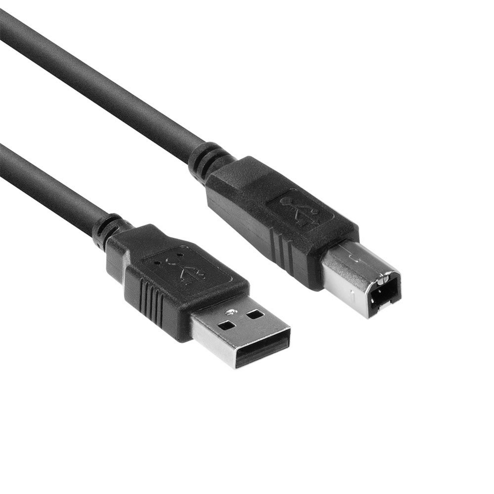 ACT SB2402 | USB 2.0 Kabel | USB-A naar USB-B | 1,8m | Zwart 1 ACT SB2405 | 1