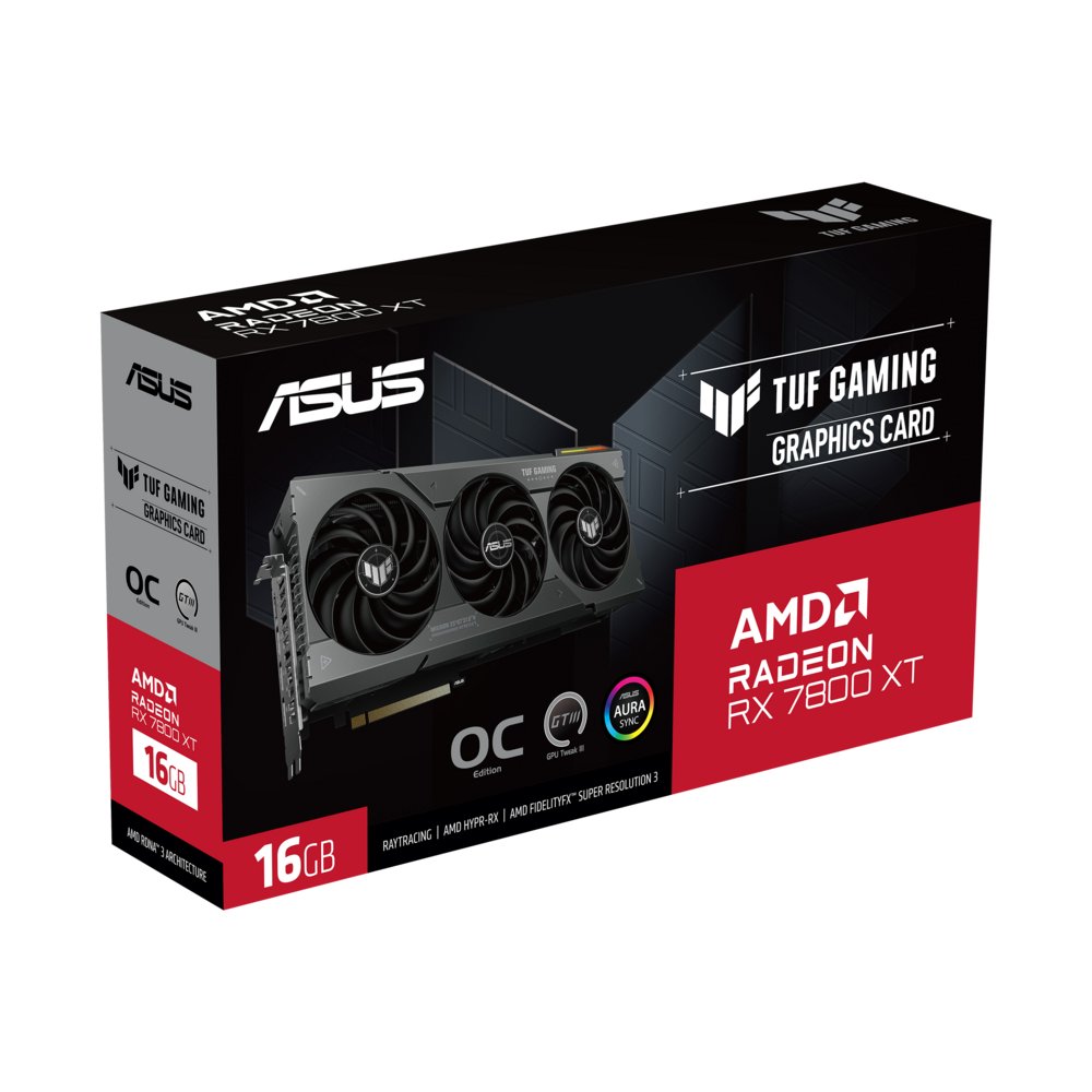 ASUS TUF Gaming Radeon RX 7800 XT OC Edition | 16GB GDDR6 VRAM | Videokaart | GPU | AMD 15 ASUS TUF Gaming Radeon RX 7800 XT OC Edition | 16GB GDDR6 VRAM | Videokaart | GPU | AMD - Afbeelding 15