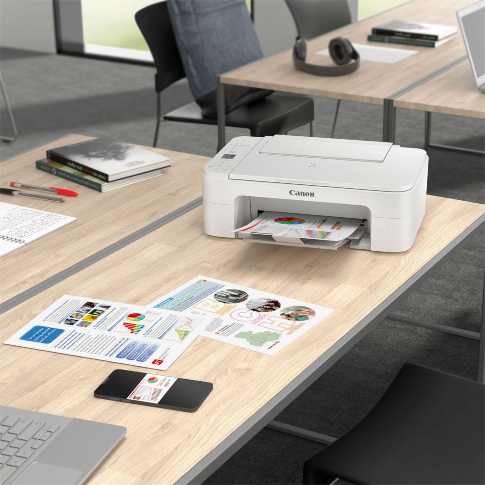 Canon PIXMA TS3351 | All-in-One Inkjetprinter | 4800 x 1200 DPI | Wi-Fi | Kleur | Wit 6 Canon PIXMA TS3351 | All-in-One Inkjetprinter | 4800 x 1200 DPI | Wi-Fi | Kleur | Wit - Afbeelding 6