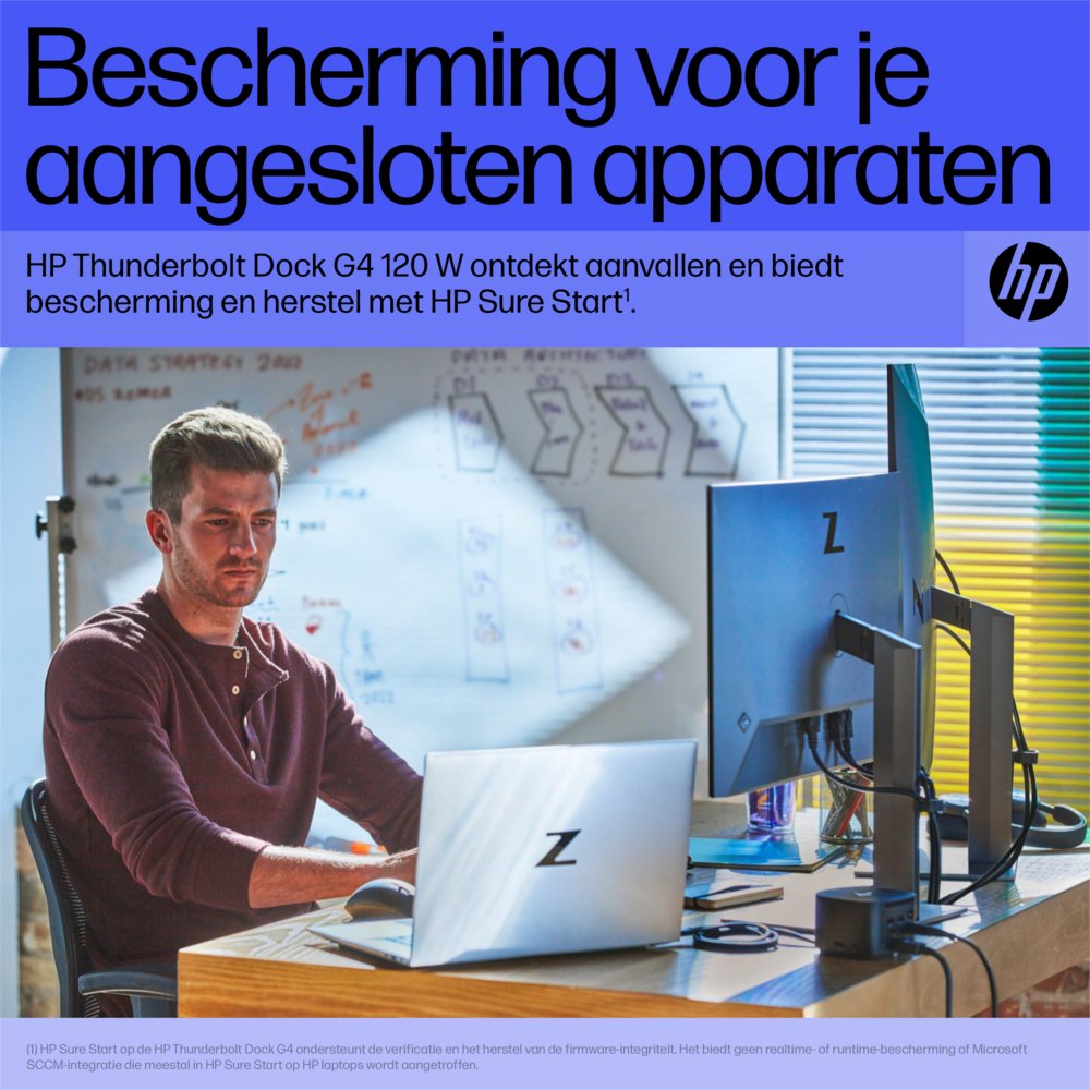 HP G4 Docking Station | Thunderbolt 120W | Zwart 11 HP G4 Docking Station | Thunderbolt 120W | Zwart - Afbeelding 11