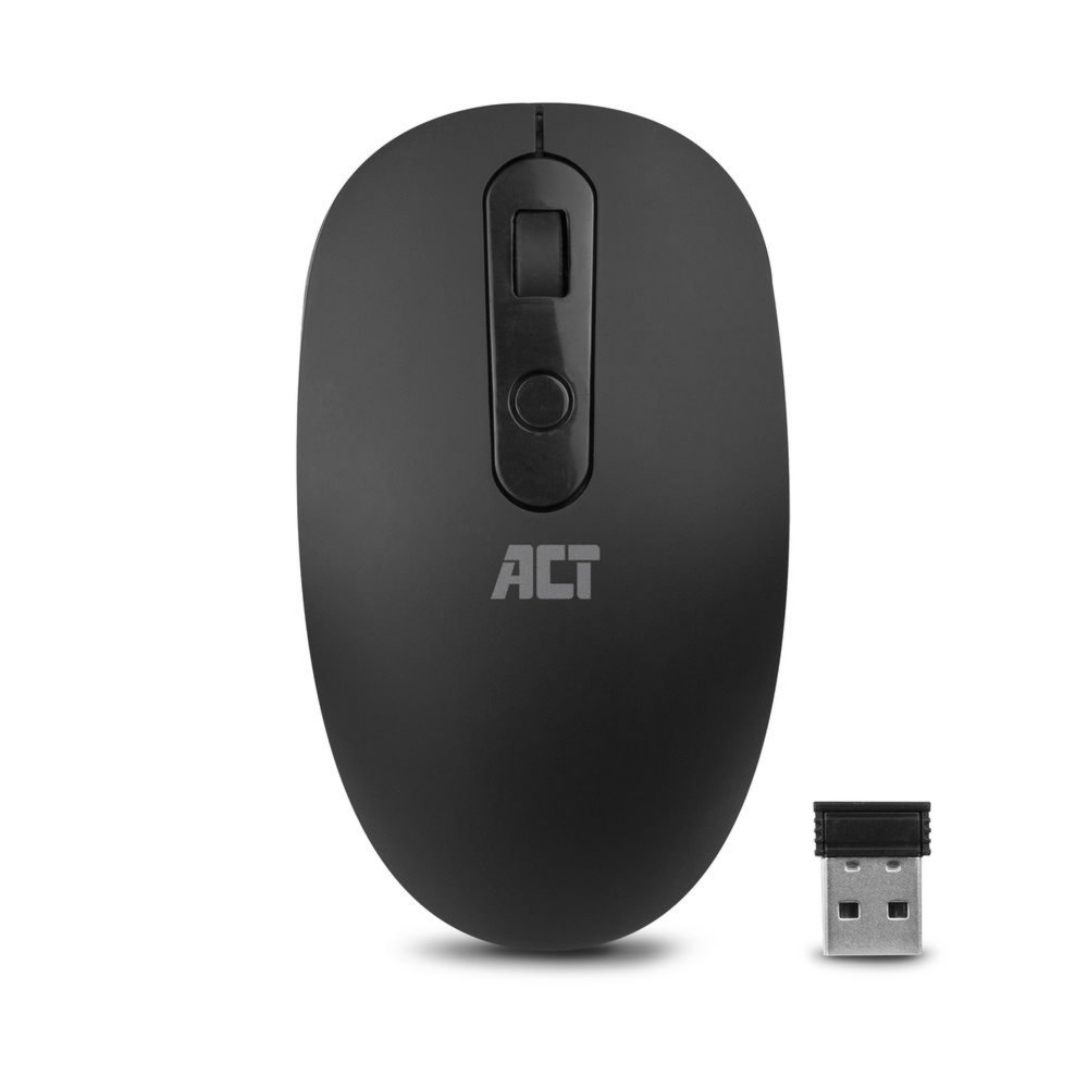 ACT AC5110 | Draadloze Muis | Links- en Rechtshandig | RF | 1200 DPI | Zwart 1 ACT AC5110 | Draadloze Muis | Links- en Rechtshandig | RF | 1200 DPI | Zwart