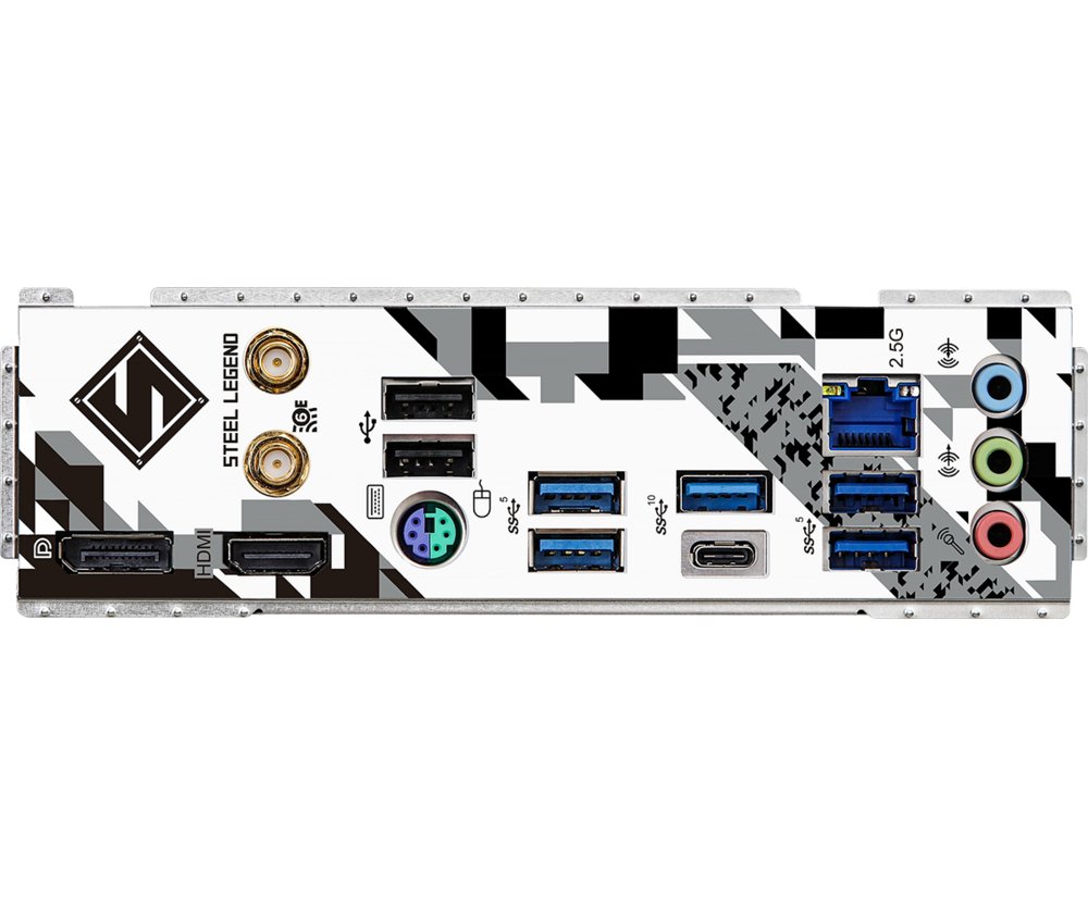 Asrock B760M Steel Legend WiFi | Socket LGA 1700 | Intel B760 | 4xDDR5 | Micro-ATX | Moederbord 5 Asrock B760M Steel Legend WiFi | Socket LGA 1700 | Intel B760 | 4xDDR5 | Micro-ATX | Moederbord - Afbeelding 5