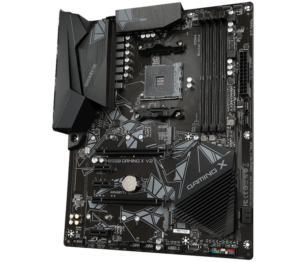 Gigabyte B550 Gaming X V2 | Socket AM4 | AMD B550 | 4xDDR4 | ATX | Moederbord 4 Gigabyte B550 Gaming X V2 | Socket AM4 | AMD B550 | 4xDDR4 | ATX | Moederbord - Afbeelding 4