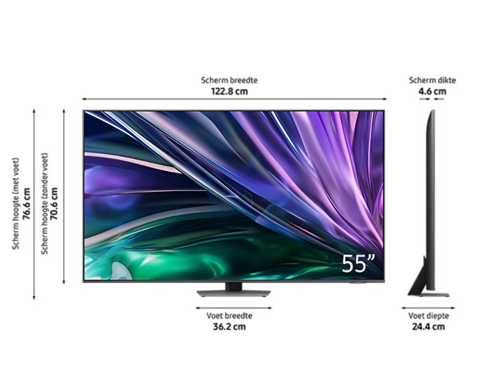 Samsung QE55QN88DBT | 55'' Ultra HD 4K | Neo QLED Smart TV met Tizen & HDR10+ | Local Dimming | Wifi | 100Hz 2 Samsung QE55QN88DBT | 55'' Ultra HD 4K | Neo QLED Smart TV met Tizen & HDR10+ | Local Dimming | Wifi | 100Hz - Afbeelding 2