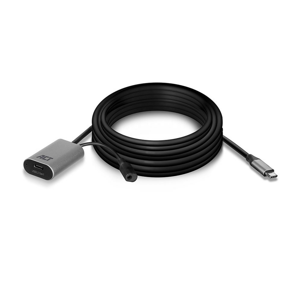 ACT AC7060 | USB-C Verlengkabel met Signaalversterker | 5m | Zwart 1 ACT AC7060 | USB-C Verlengkabel met Signaalversterker | 5m | Zwart
