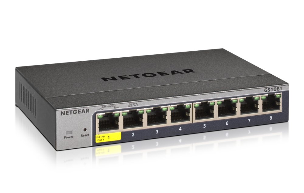 NETGEAR GS108Tv3 | Managed L2 Switch | 8 Poorten | Gigabit Ethernet (10/100/1000 Mbps) 2 NETGEAR GS108Tv3 | Managed L2 Switch | 8 Poorten | Gigabit Ethernet (10/100/1000 Mbps) - Afbeelding 2