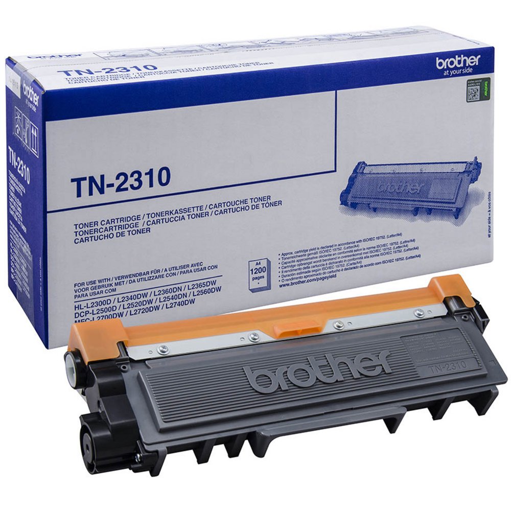 Brother TN-2310 | Tonercartridge | Origineel | Zwart | 1 stuk 1 Brother TN-2310 | Tonercartridge | Origineel | Zwart | 1 stuk