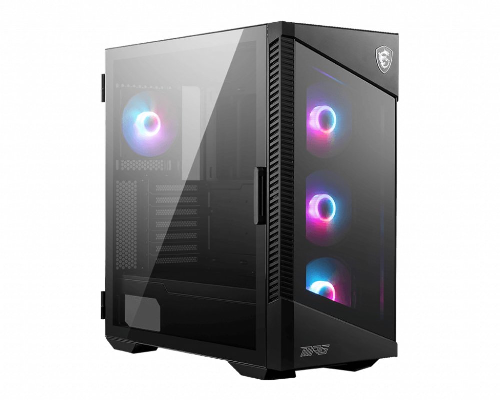 MSI MPG Velox 100R RGB | Midi Tower Case | Zwart 2 MSI MPG Velox 100R RGB | Midi Tower Case | Zwart - Afbeelding 2