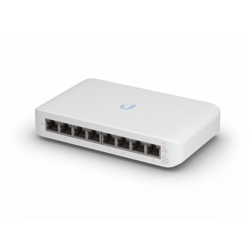 Ubiquiti UniFi Switch Lite 8 PoE | Managed L2 Switch | 8 Poorten | Gigabit Ethernet (10/100/1000) | Power over Ethernet (PoE) | Wit 1 Ubiquiti UniFi Switch Lite 8 PoE | Managed L2 Switch | 8 Poorten | Gigabit Ethernet (10/100/1000) | Power over Ethernet (PoE) | Wit