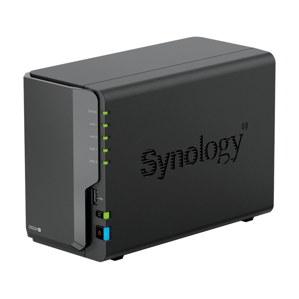 Synology DiskStation DS224+ NAS | 2 Drive Bays | Intel J4125 | 2x Gigabit Ethernet | Zwart 2 Synology DiskStation DS224+ NAS | 2 Drive Bays | Intel J4125 | 2x Gigabit Ethernet | Zwart - Afbeelding 2