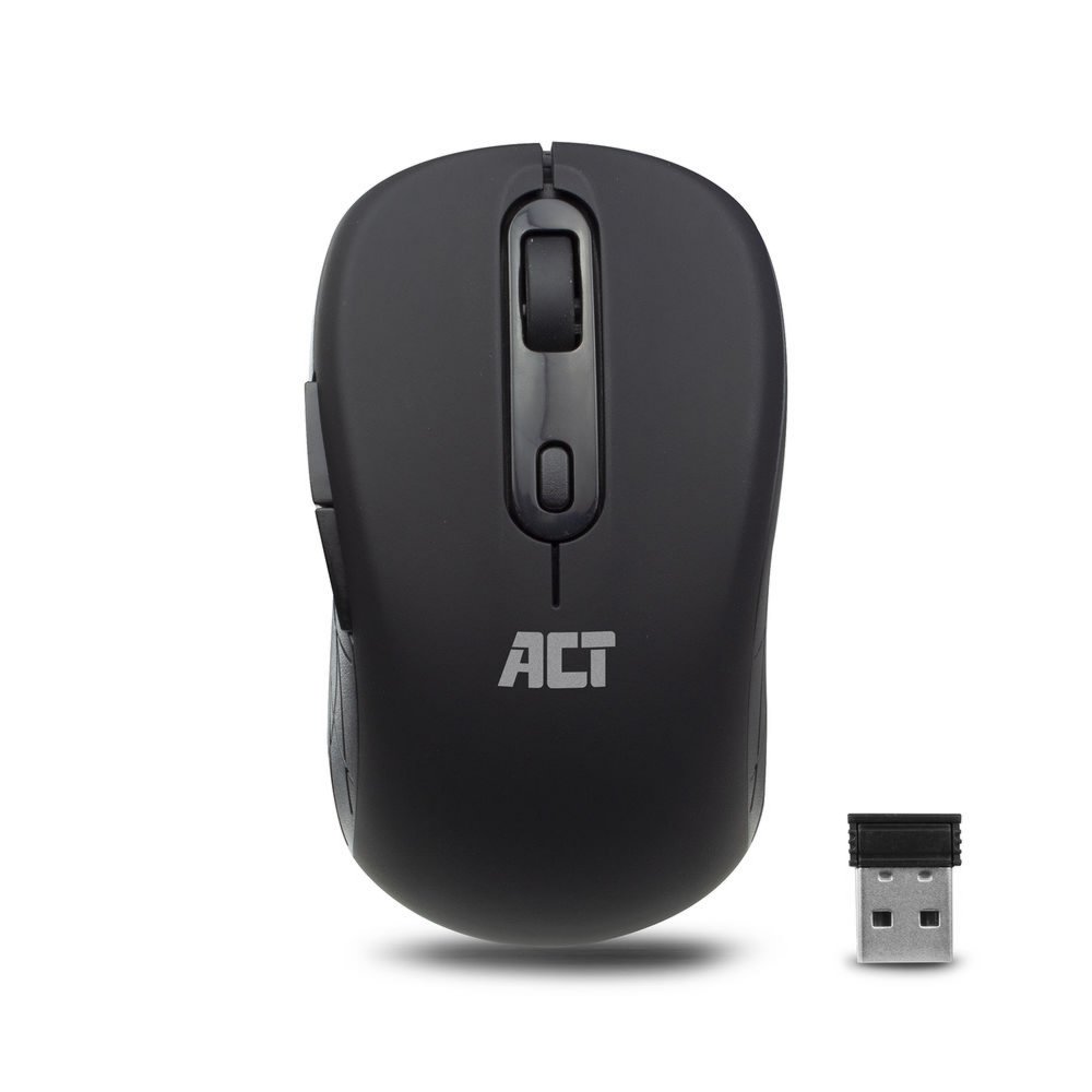 ACT AC5125 | Draadloze Muis | Rechtshandig | RF | 1600 DPI | Zwart 2 ACT AC5125 | Draadloze Muis | Rechtshandig | RF | 1600 DPI | Zwart - Afbeelding 2
