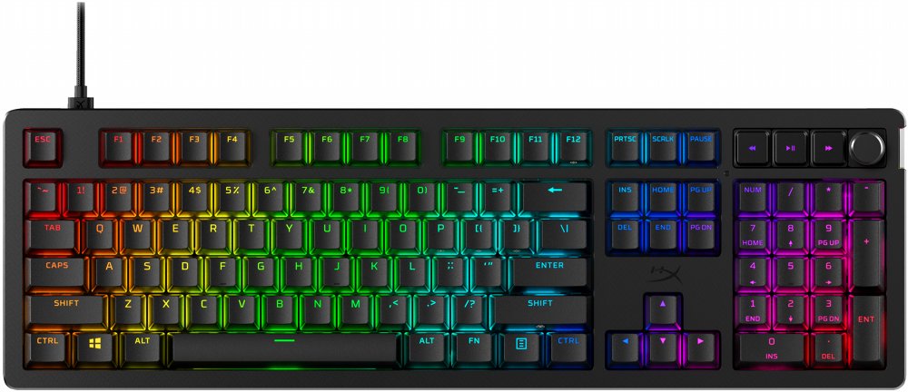 HyperX Alloy Rise | Gaming Toetsenbord | Mechanisch | RGB | USB-C | Zwart 1 HyperX Alloy Rise | Gaming Toetsenbord | Mechanisch | RGB | USB-C | Zwart