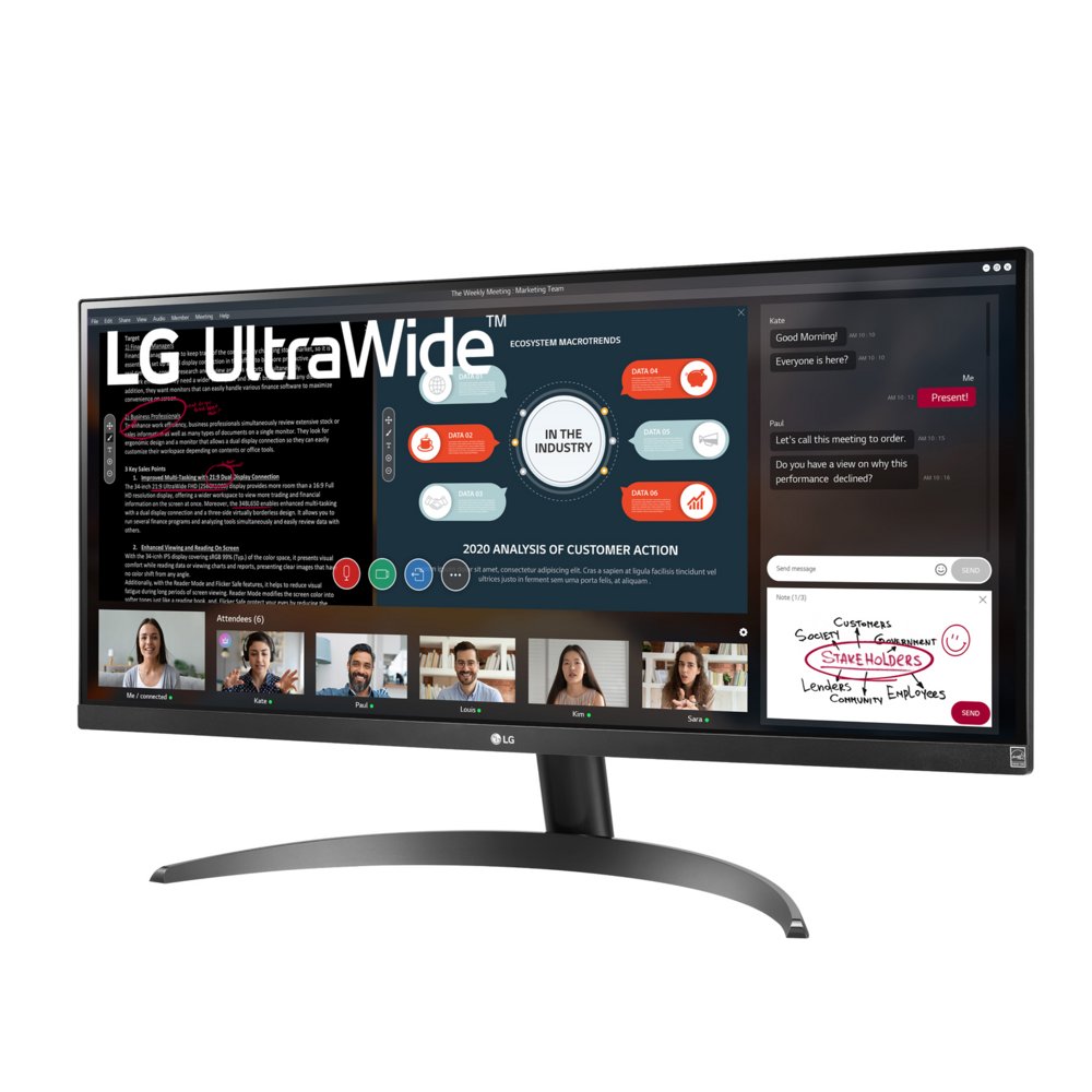 LG 29WP500-B 29" | 2560x1080 IPS | 75Hz | Ultrawide Monitor 2 LG 29WP500-B 29" | 2560x1080 IPS | 75Hz | Ultrawide Monitor - Afbeelding 2
