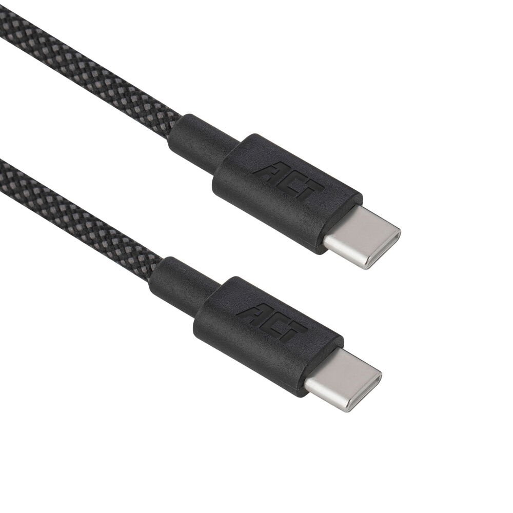 ACT AC3082 | USB 2.0 Kabel | USB-C naar USB-C | 60W | 480Mbps | Zwart | 1 Meter 1 ACT AC3087 | USB 2.0 Kabel | USB-C naar USB-C | 240W | 480Mbps | Zwart | 2 Meter
