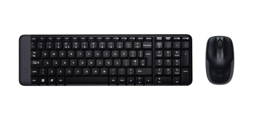 Logitech MK220 | Draadloze Desktop Set | Compact Toetsenbord + Muis | Zwart 1 Logitech MK220 | Draadloze Desktop Set | Compact Toetsenbord + Muis | Zwart