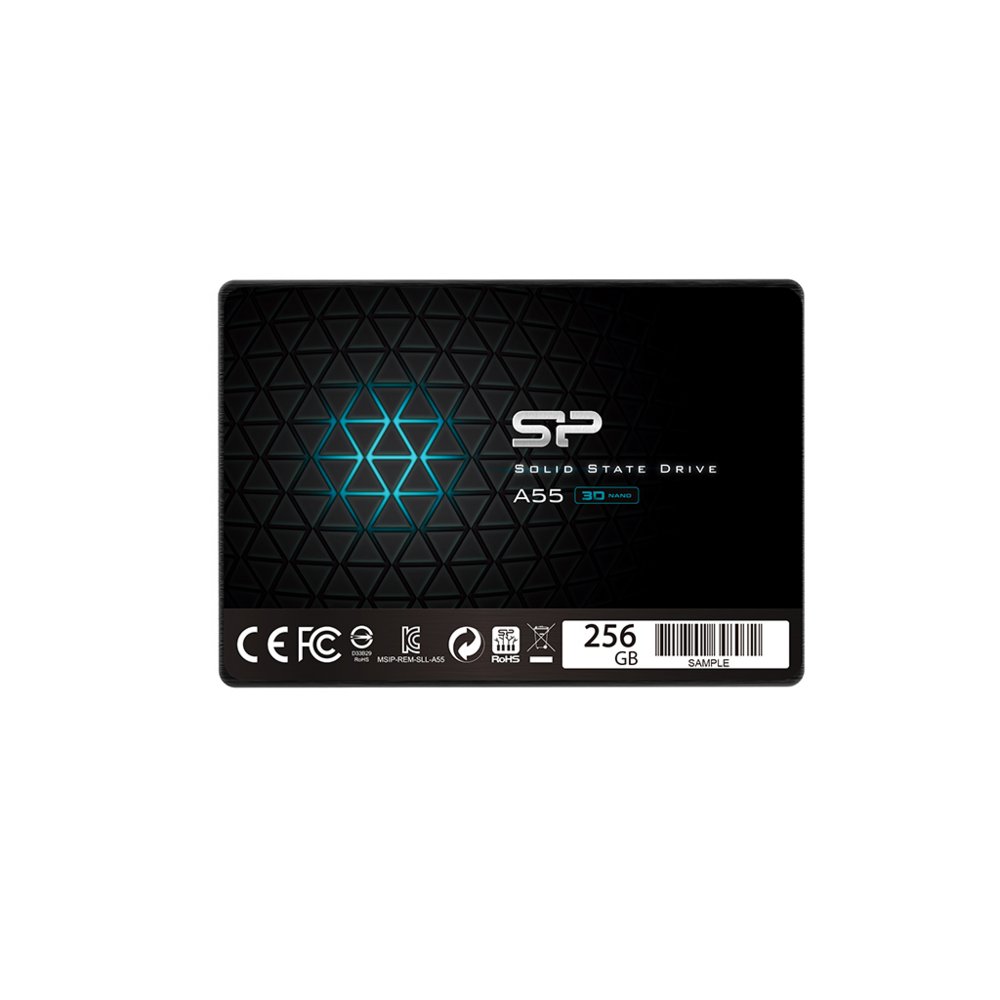 Silicon Power A55 | 256GB SATA SSD | 2.5'' | 460MB/s Lezen | 450MB/s Schrijven 1 Silicon Power A55 | 256GB SATA SSD | 2.5'' | 460MB/s Lezen | 450MB/s Schrijven