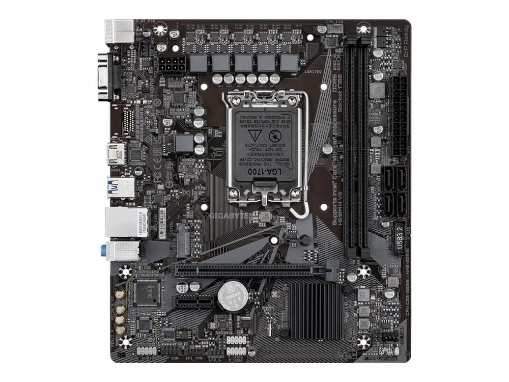 Gigabyte H610M H V2 | Socket LGA 1700 | Intel H610 | 2xDDR5 | Micro-ATX | Moederbord 2 Gigabyte H610M H V2 | Socket LGA 1700 | Intel H610 | 2xDDR5 | Micro-ATX | Moederbord - Afbeelding 2