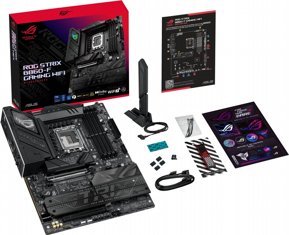 ASUS ROG Strix B860-F GAMING WIFI | Socket LGA 1851 | Intel B860 | 4xDDR5 | ATX | Moederbord 12 ASUS ROG Strix B860-F GAMING WIFI | Socket LGA 1851 | Intel B860 | 4xDDR5 | ATX | Moederbord - Afbeelding 12