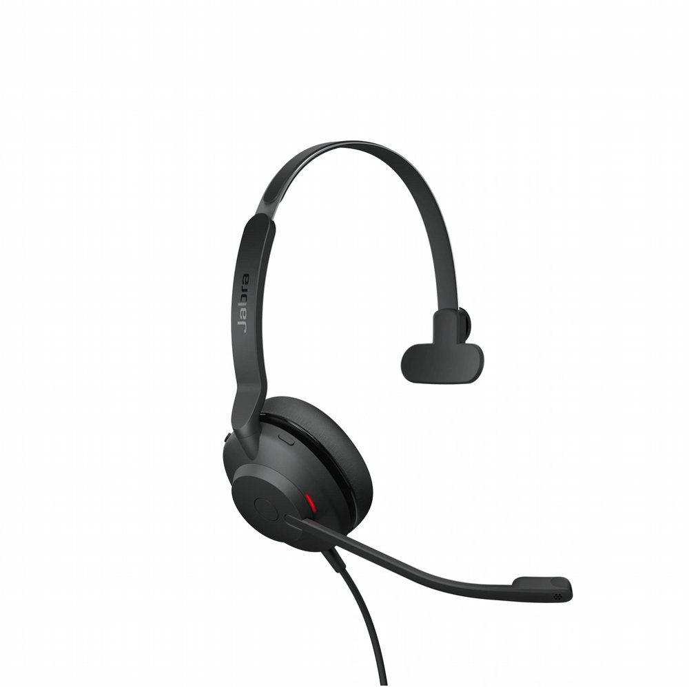 Jabra Evolve2 30 UC | Mono Bedrade On-Ear Headset USB-C | Zwart 2 Jabra Evolve2 30 UC | Mono Bedrade On-Ear Headset USB-C | Zwart - Afbeelding 2