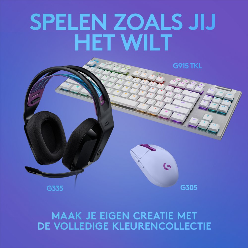Logitech G335 | On-Ear Gaming Headset 3,5mm Connector | Zwart 11 Logitech G335 | On-Ear Gaming Headset 3,5mm Connector | Zwart - Afbeelding 11
