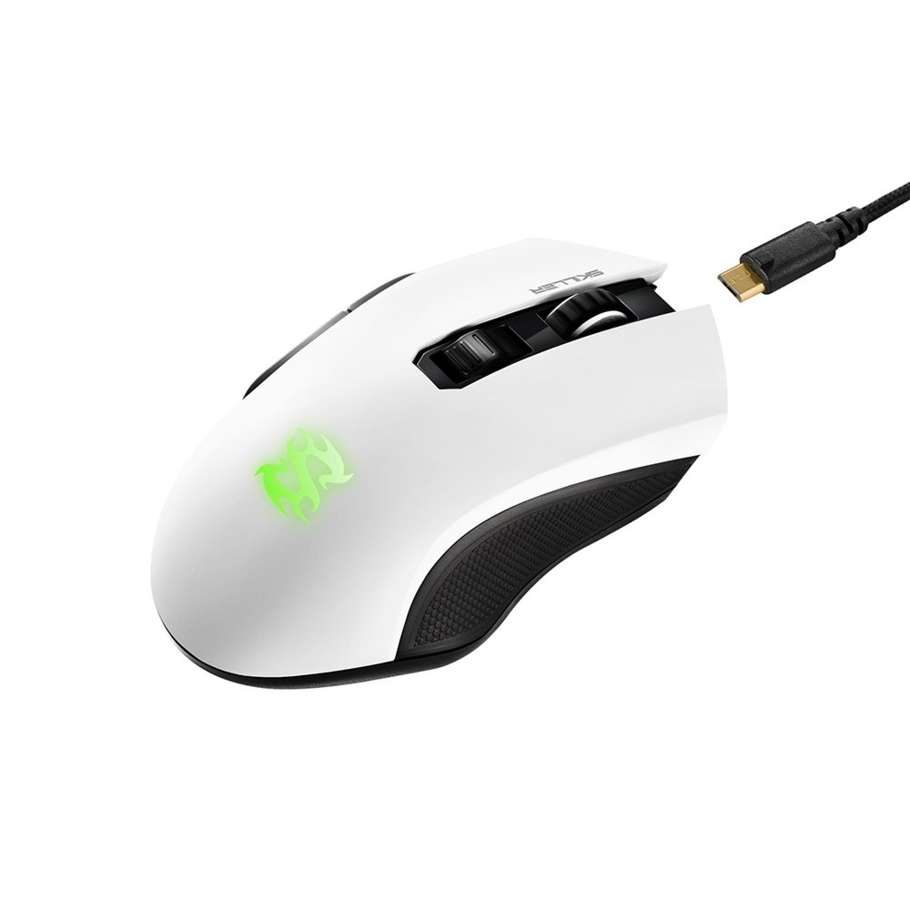 Sharkoon Skiller SGM3 | Draadloze Gaming Muis | Rechtshandig | RF + USB-A | 6000 DPI | Zwart 4 Sharkoon Skiller SGM3 | Draadloze Gaming Muis | Rechtshandig | RF + USB-A | 6000 DPI | Zwart - Afbeelding 4