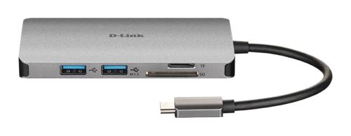 D-Link DUB-M610 | Docking Station & Poortreplicator | USB-C 3.2 Gen 1 | Aluminium/Zwart 2 D-Link DUB-M610 | Docking Station & Poortreplicator | USB-C 3.2 Gen 1 | Aluminium/Zwart - Afbeelding 2