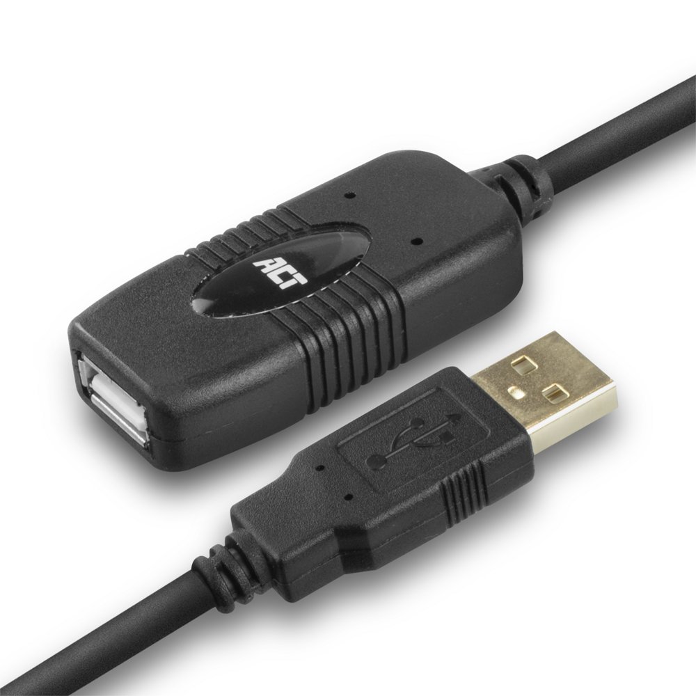 ACT AC6010 | USB 2.0 Signaalversterker | USB-A naar USB-A | 10m | Zwart 4 ACT AC6010 | USB 2.0 Signaalversterker | USB-A naar USB-A | 10m | Zwart - Afbeelding 4